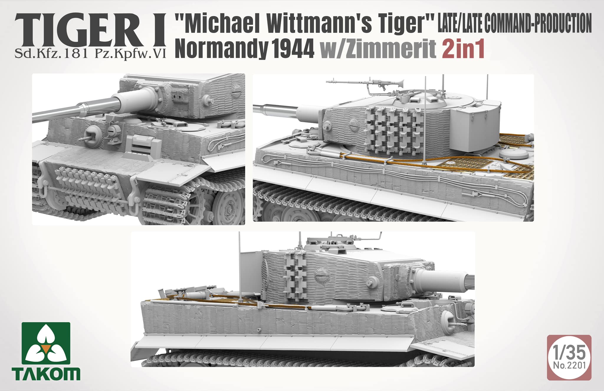 Tiger I "Michael Wittmann's Tiger" - Normandy 1944 - Late-Production w/Zimmerit - 2 in 1