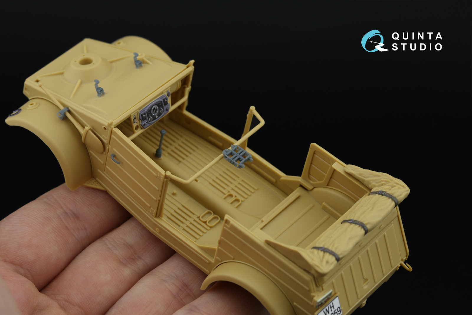 Kubelwagen Type 82 3D-Printed & coloured Interior on decal paper (Tamiya) (with 3D-printed resin parts)
