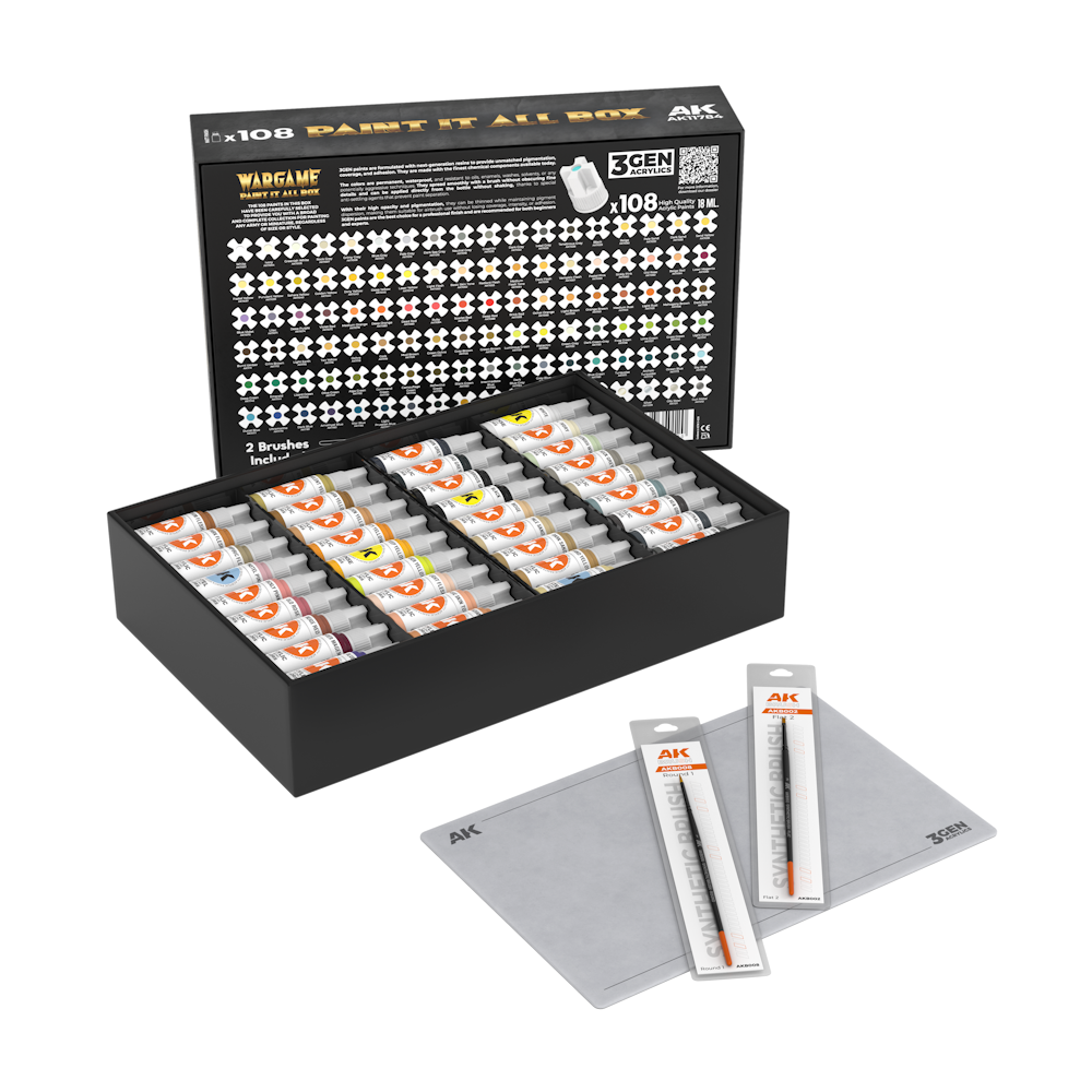 WARGAME PAINT IT ALL BOX x108 WARGAME PAINT IT ALL BOX x108