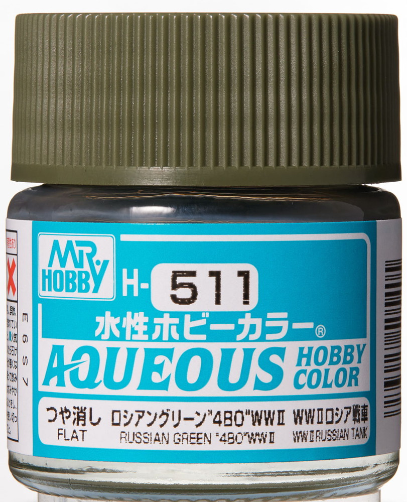 Mr. Aqueous Hobby Color - Russian Green 4BO - H511 