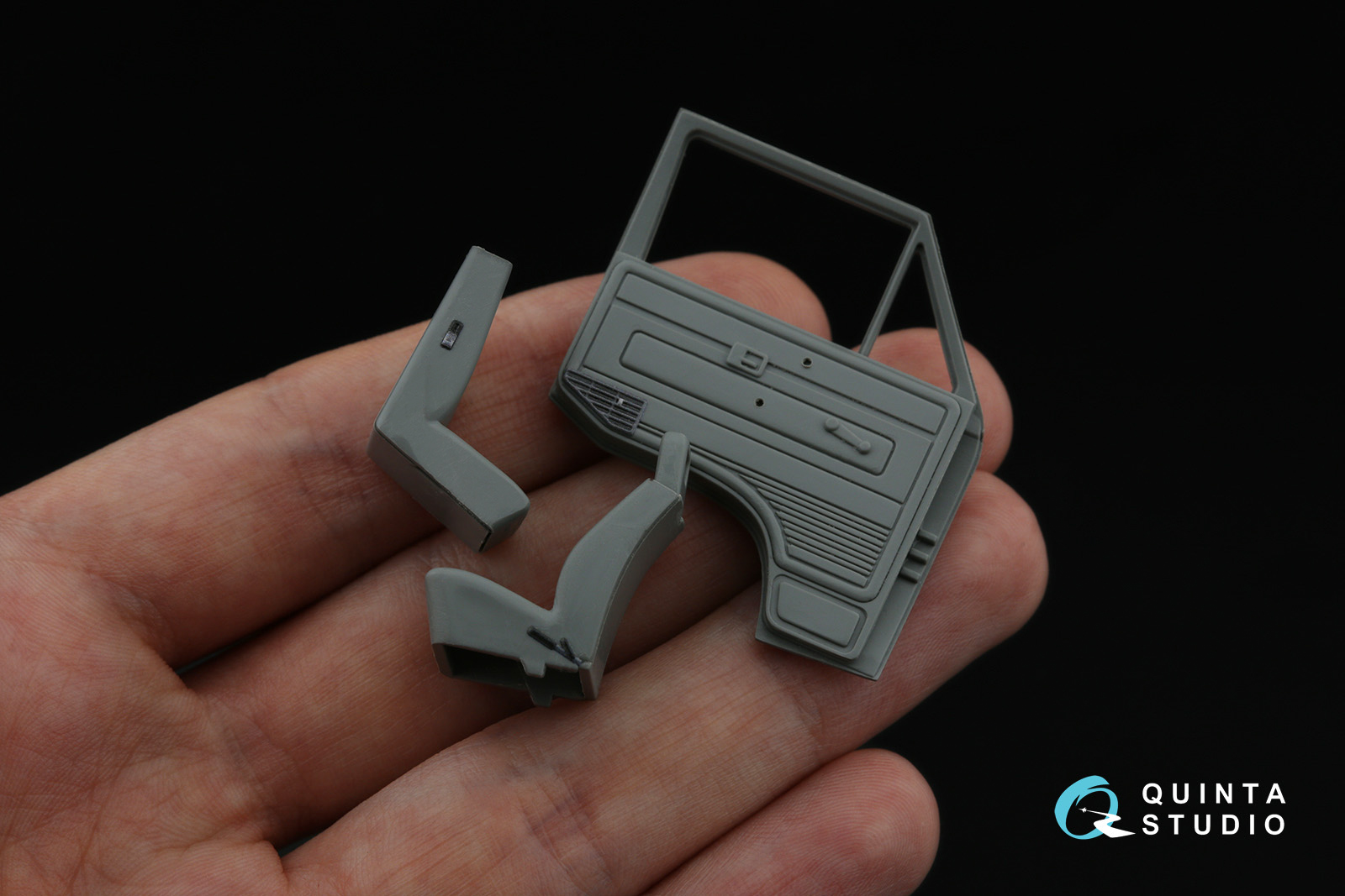 Bundeswehr VW T3 Family 3D-Printed & coloured Interior on decal paper (Takom)