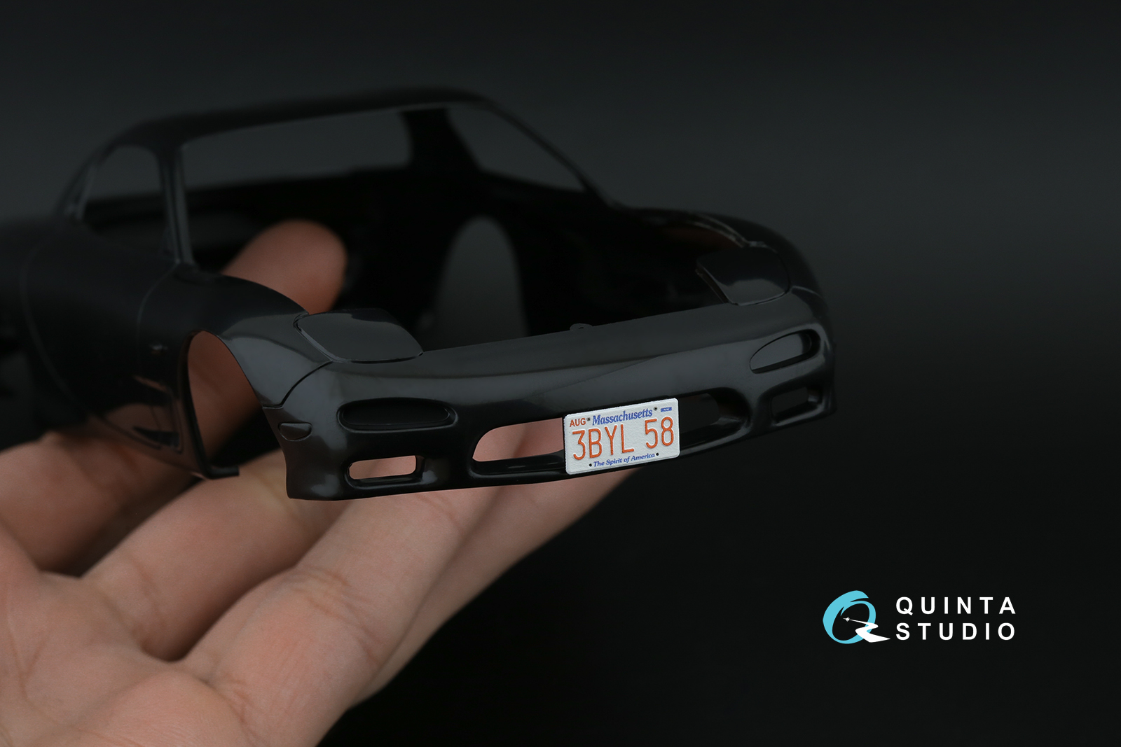 Mazda RX-7FD 3D-Printed & coloured Interior on decal paper (Tamiya) (with metal sticker parts)