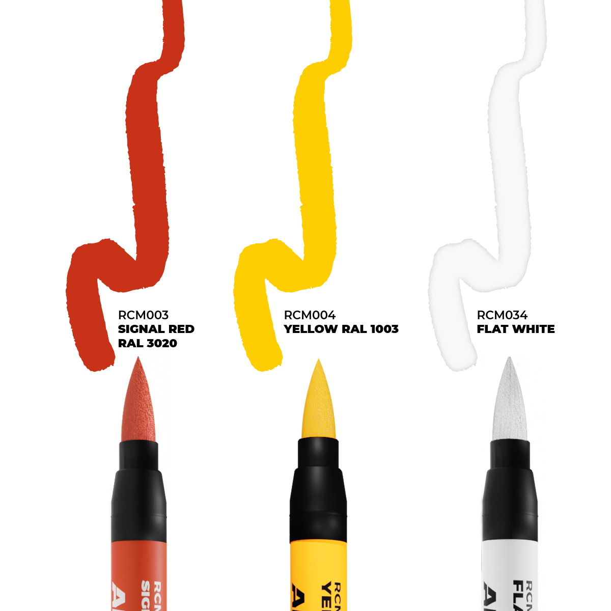  TACTICAL MARKINGS - SET 3 REAL COLORS MARKERS