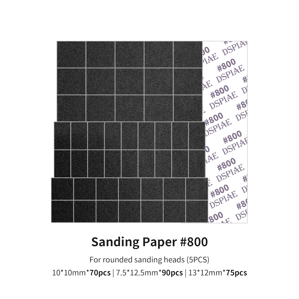 Ersatz Schleifpapier für Hubschleifer #800 (Gebogen) - Sanding Paper For ES-A #800 (Arc)  - MSP-ES08