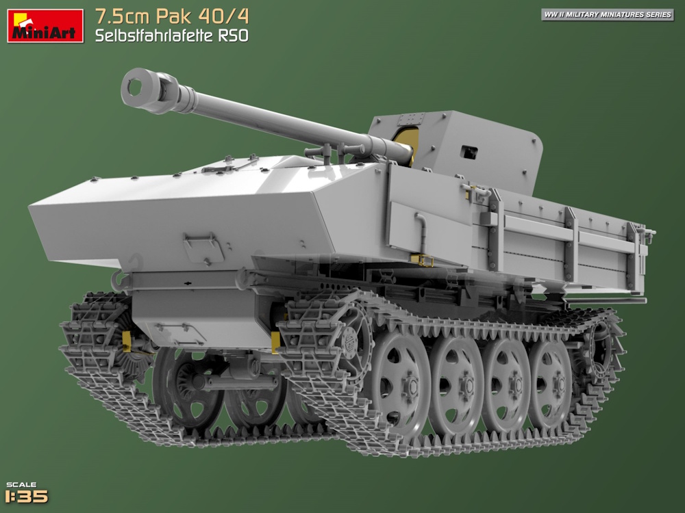 7.5cm Pak 40/4. Selbstfahrlafette RSO 7.5cm Pak 40/4. Selbstfahrlafette RSO