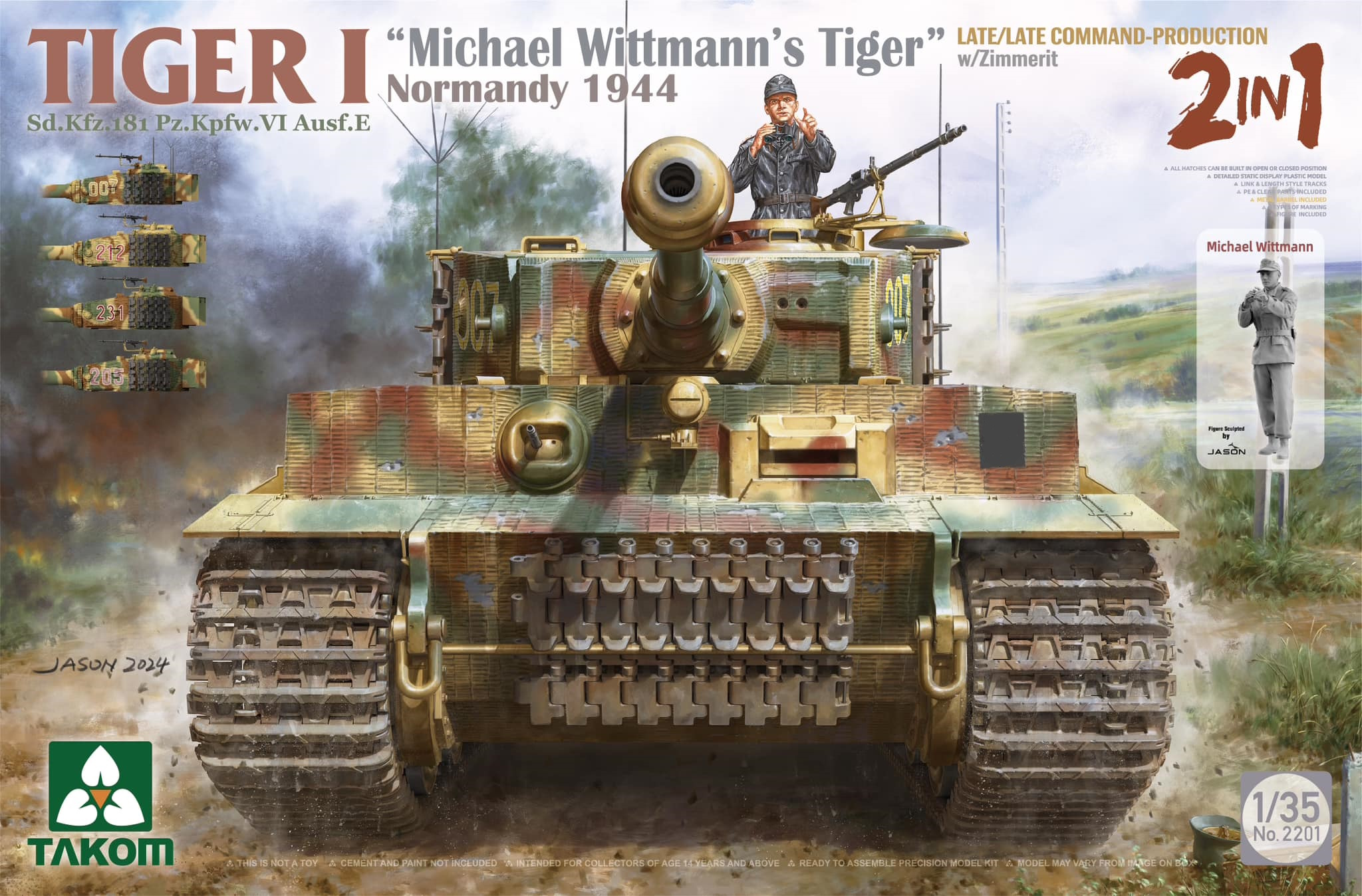 Tiger I "Michael Wittmann's Tiger" - Normandy 1944 - Late-Production w/Zimmerit - 2 in 1