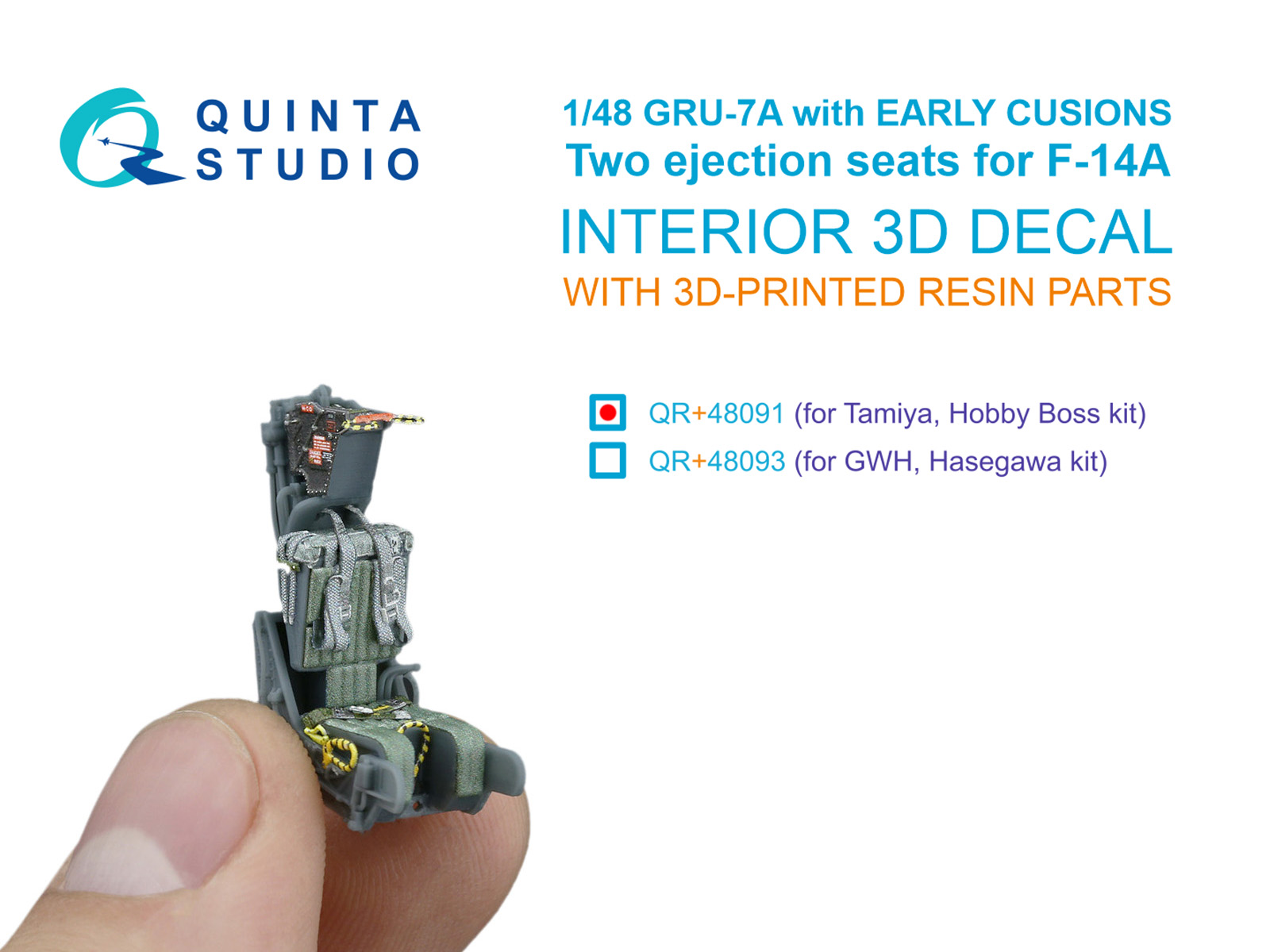 GRU-7A early, 2 ejection seats for F-14 A (Tamiya, Hobby Boss)