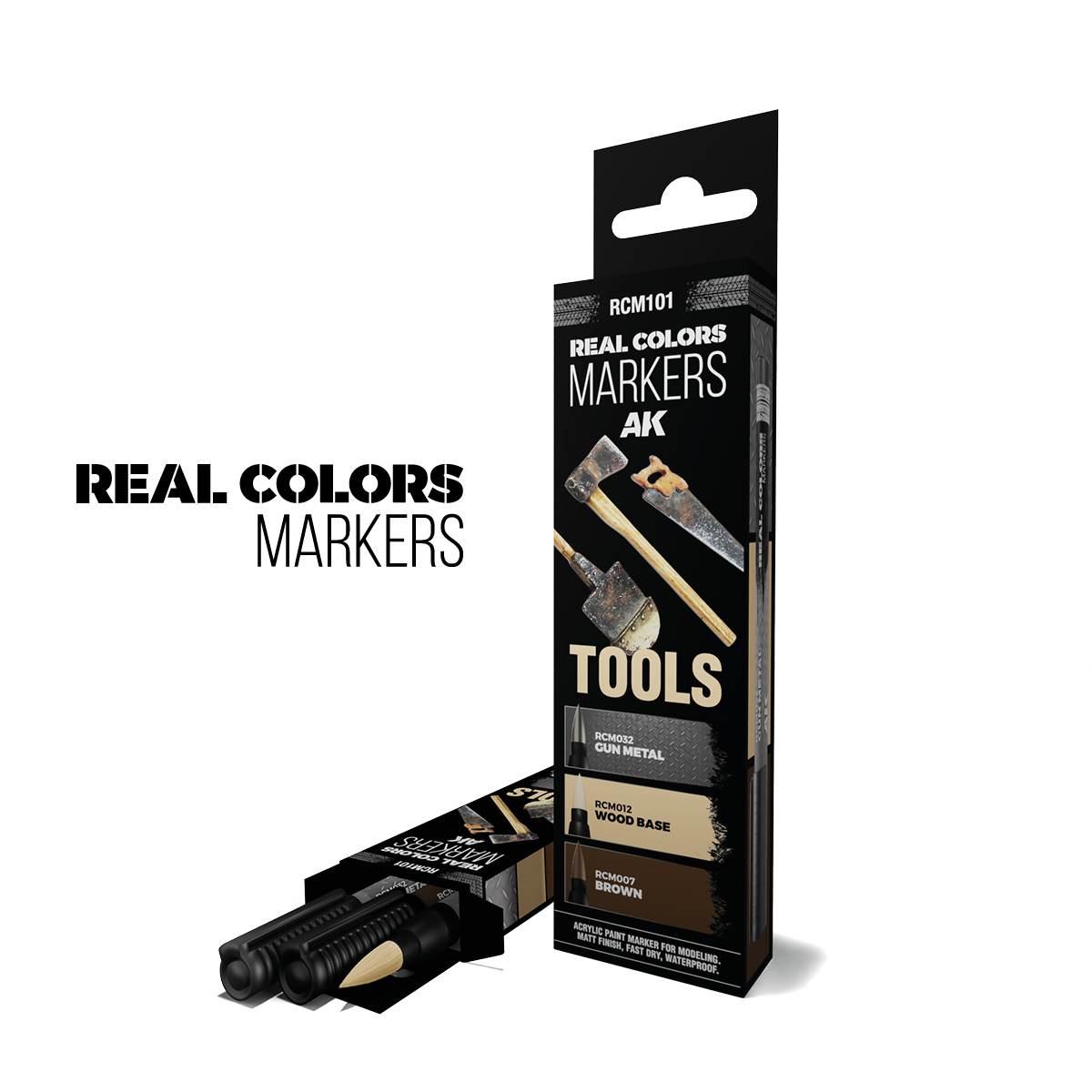  TOOLS - SET 3 REAL COLORS MARKERS