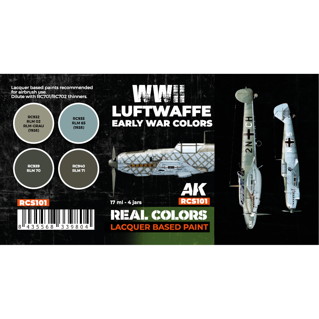 WWII Luftwaffe Early War Colors SET