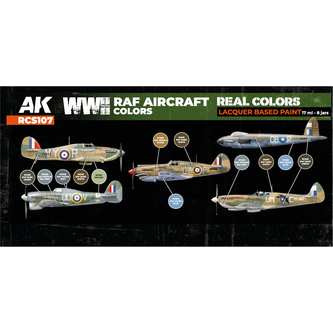 WWII RAF Aircraft Colors SET