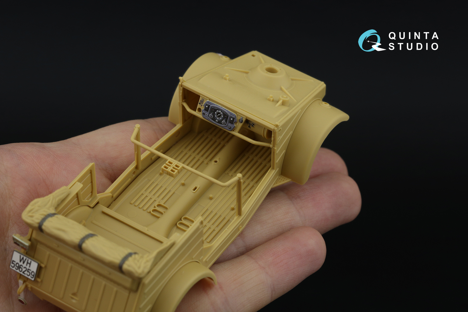 Kubelwagen Type 82 3D-Printed & coloured Interior on decal paper (Tamiya)