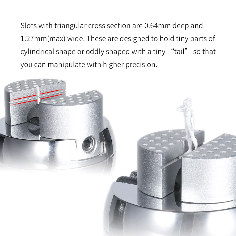 Omnidirektionaler sphärischer Schraubstock - Omnidirectional Spherical Vise - AT-SV