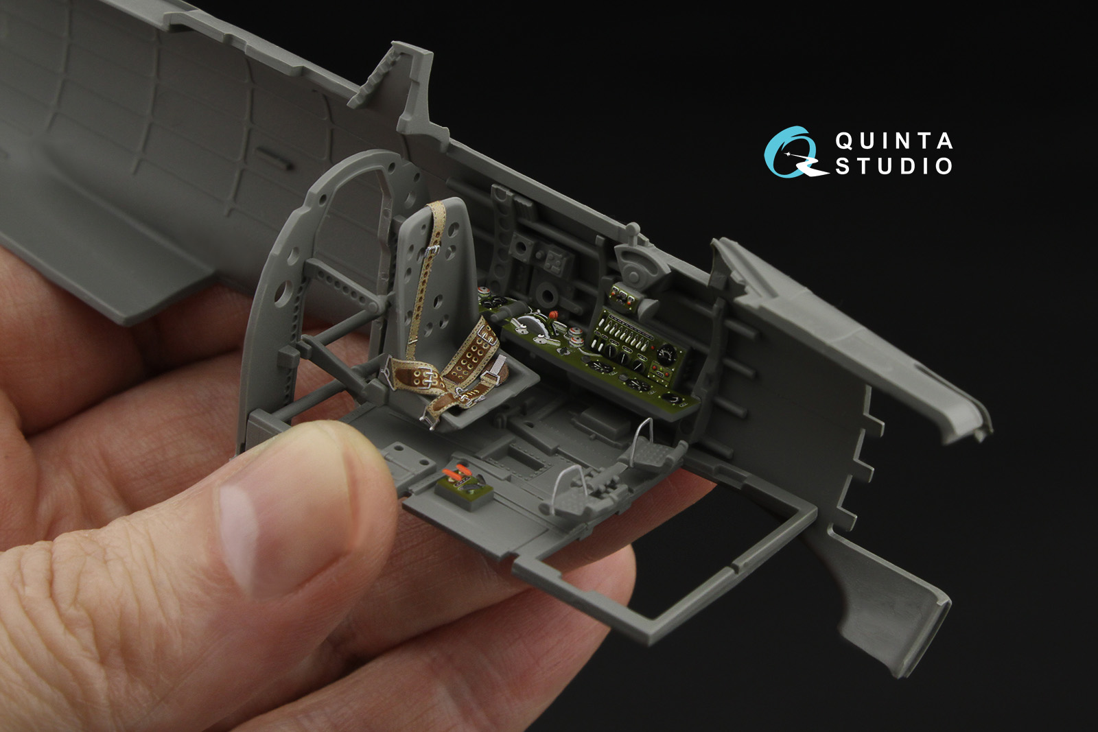 A6M2 Zero (Mitsubishi Prod.) 3D-Printed & coloured Interior on decal paper (Border Model)