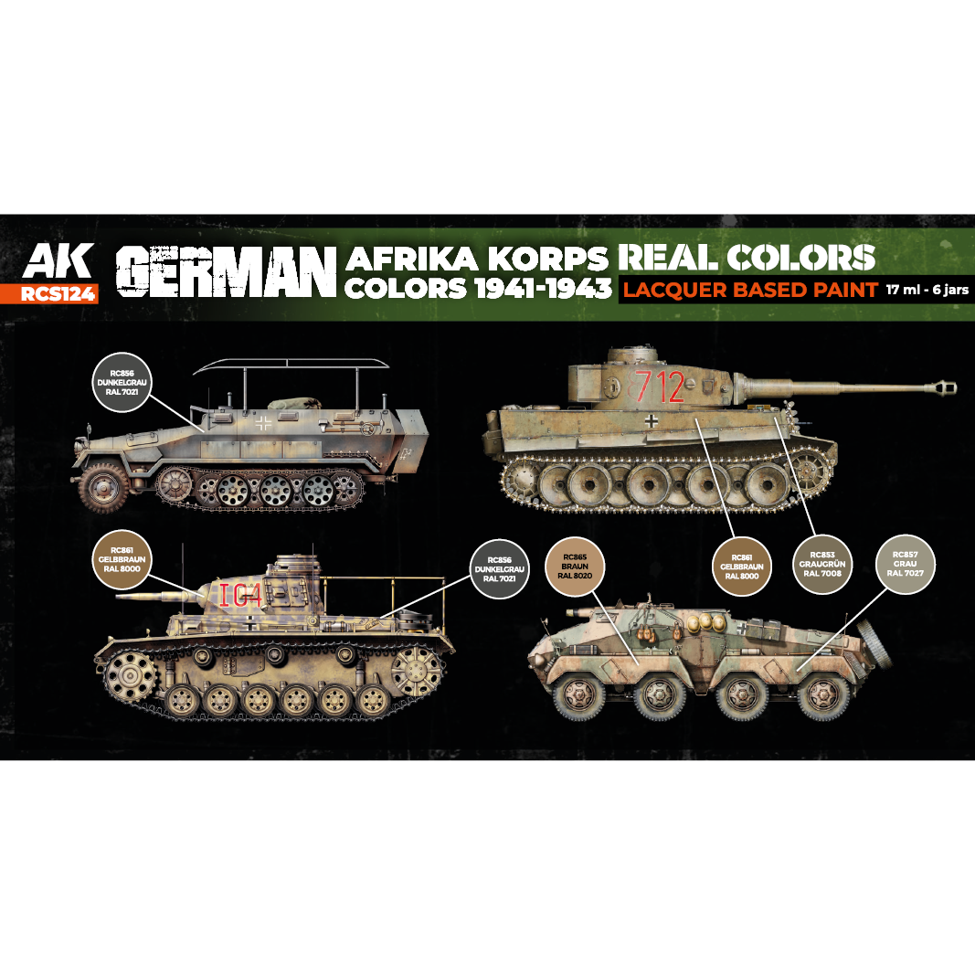 German Afrika Korps Colors 1941-1943 SET