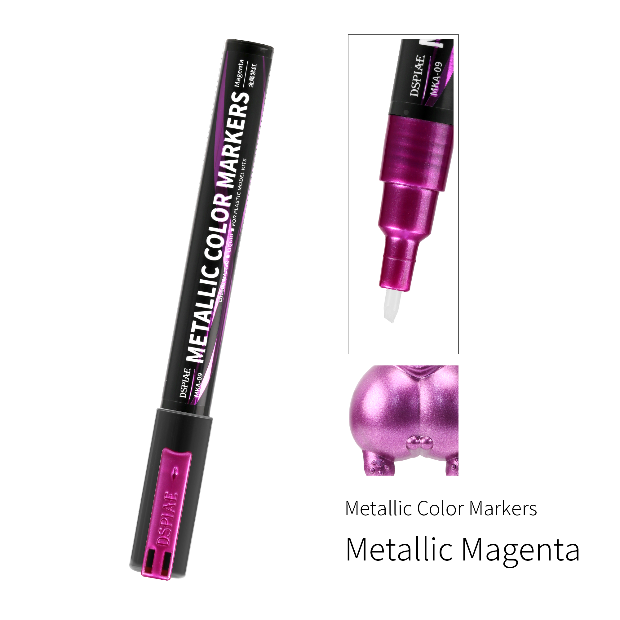 MKA-09 Super Metallic Color Markers - Metallic Magenta