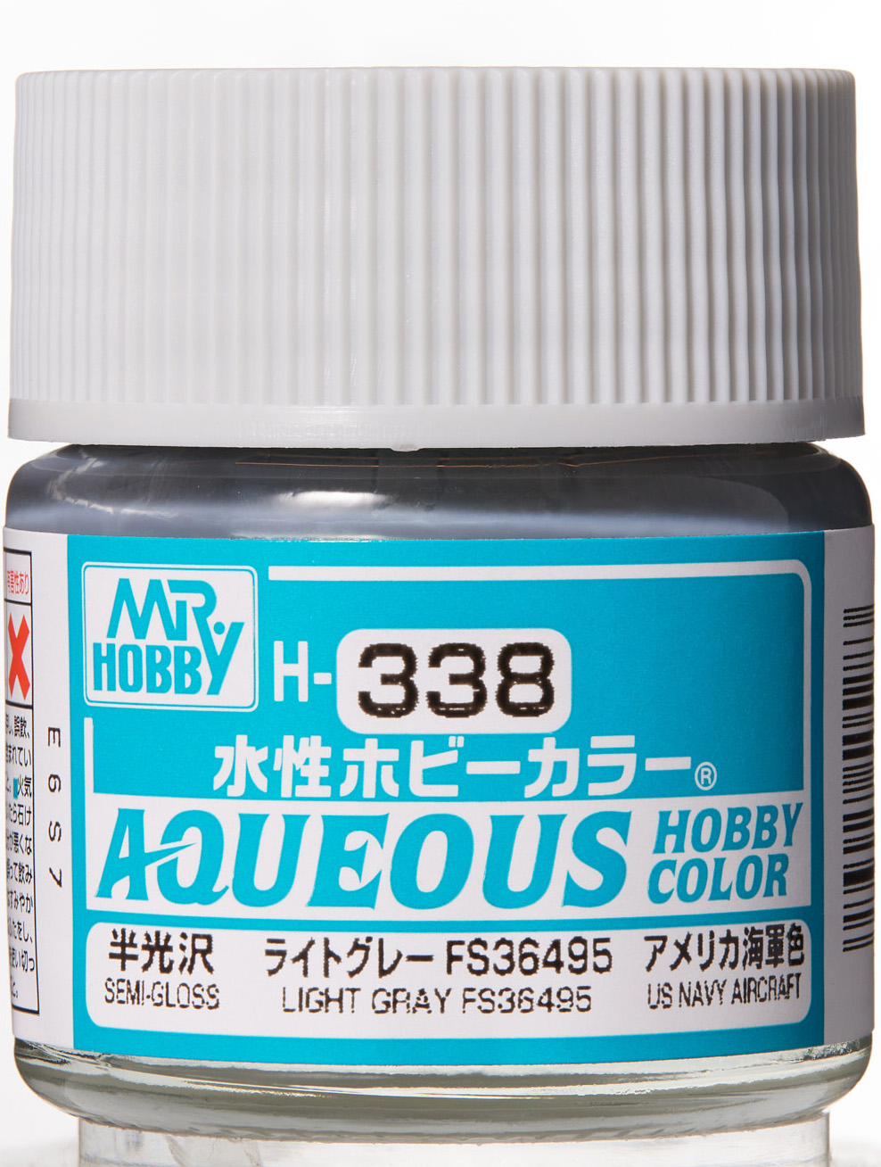 Mr. Aqueous Hobby Color - Light Gray FS36495 - H338 - Hellgrau FS36495 