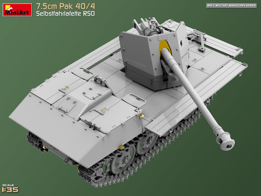 7.5cm Pak 40/4. Selbstfahrlafette RSO 7.5cm Pak 40/4. Selbstfahrlafette RSO