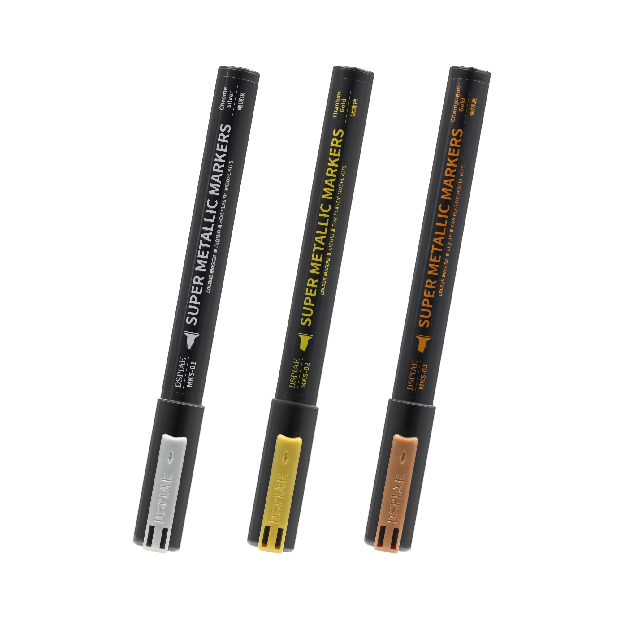 MKS-02 Super Metallic Color Markers - Titanium Gold