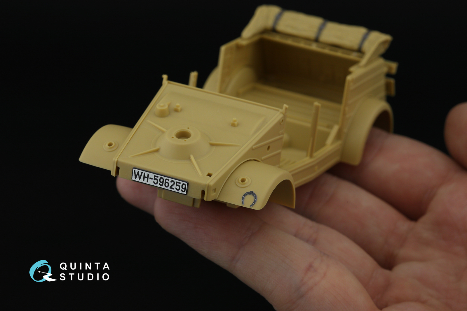Kubelwagen Type 82 3D-Printed & coloured Interior on decal paper (Tamiya)