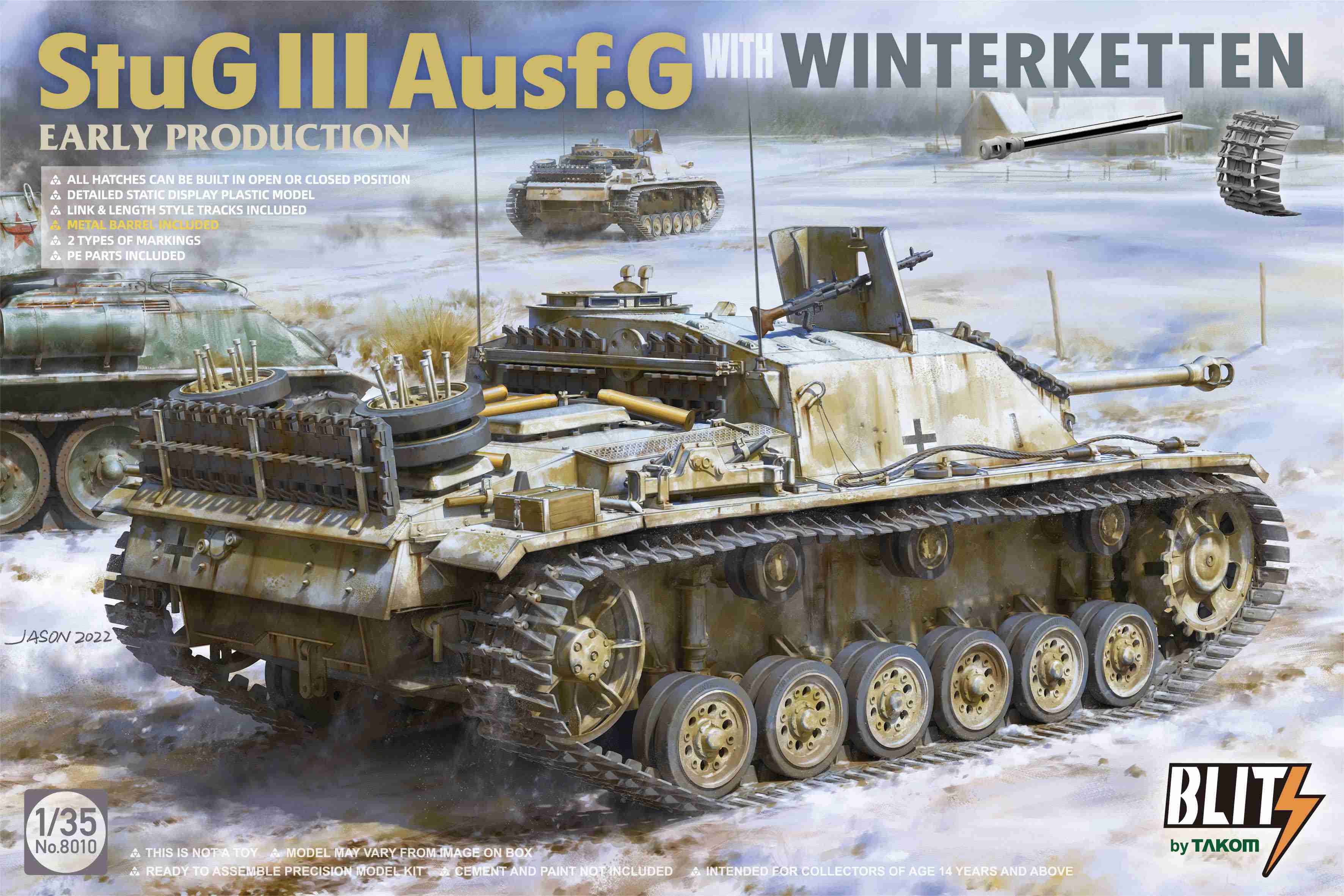 StuG III Ausf. G Early Production with Winterketten - Takom 8010