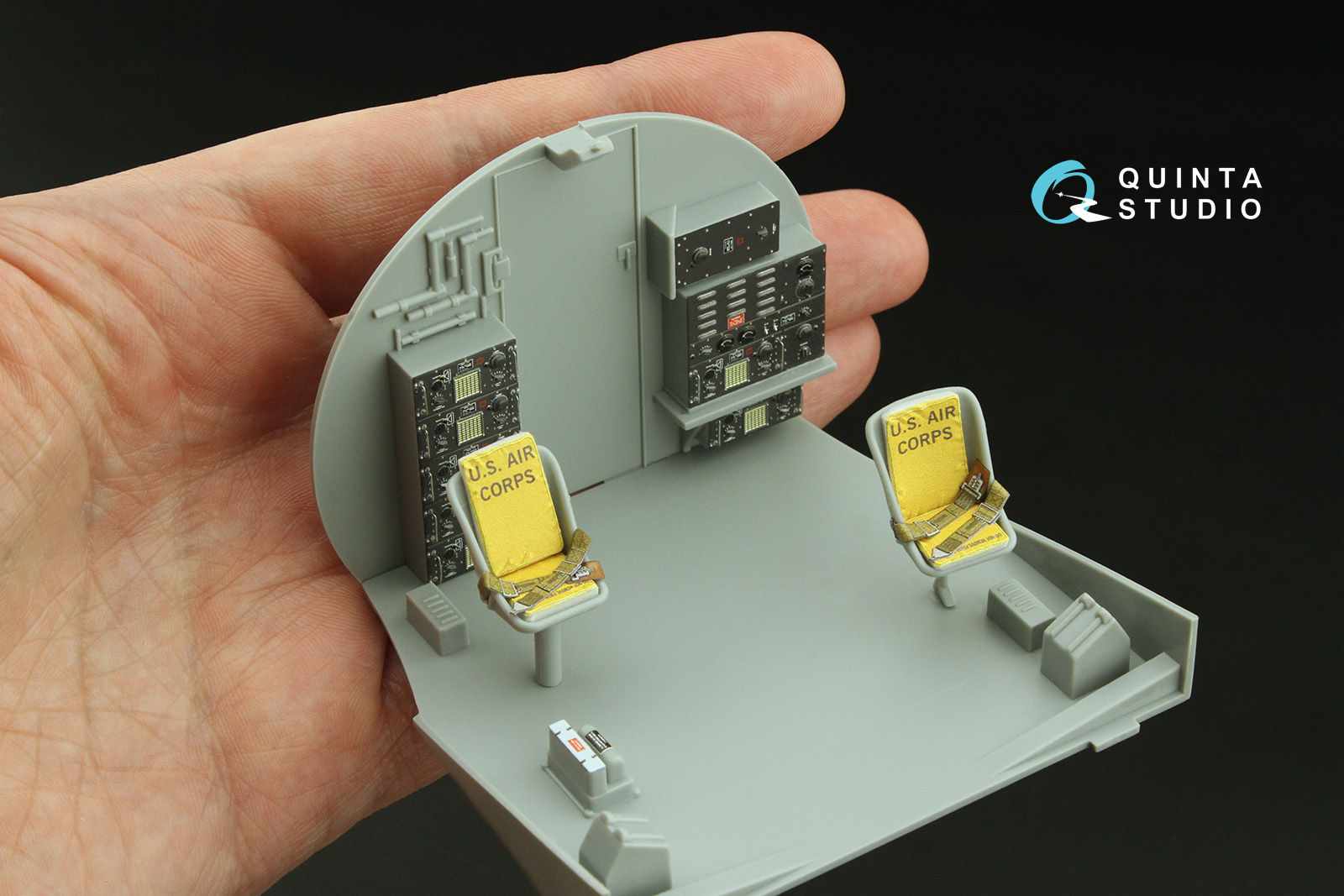 Boeing B-17E/F Radio operator's compartment. 3D-Printed & coloured Interior on decal paper (HK models)