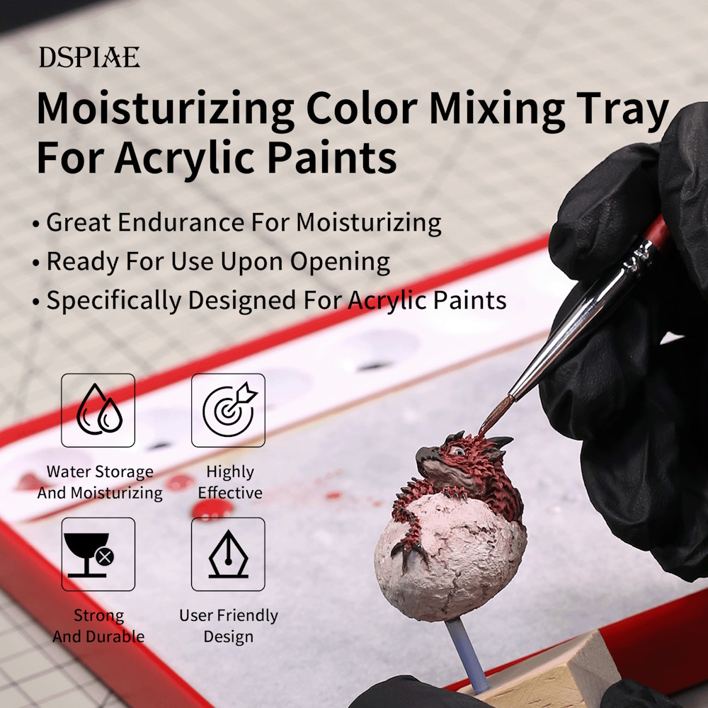 Nasspalette für Acrylfarben - Moisturizing Colormixing Box For Acrylic Paints - MP-01 PRO