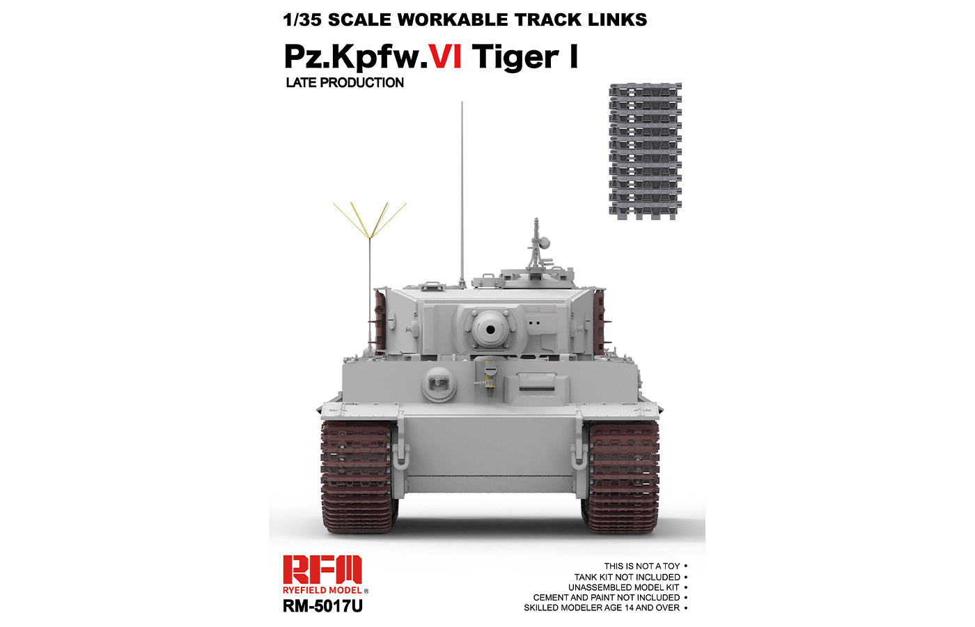 Workable Track Links for Tiger I Late Production Workable Track Links for Tiger I Late Production