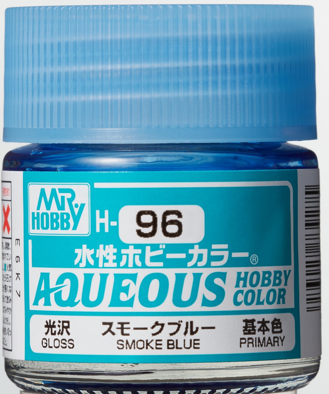 Mr. Aqueous Hobby Color - Smoke Blue - H96 - Rauch Blau Transparent