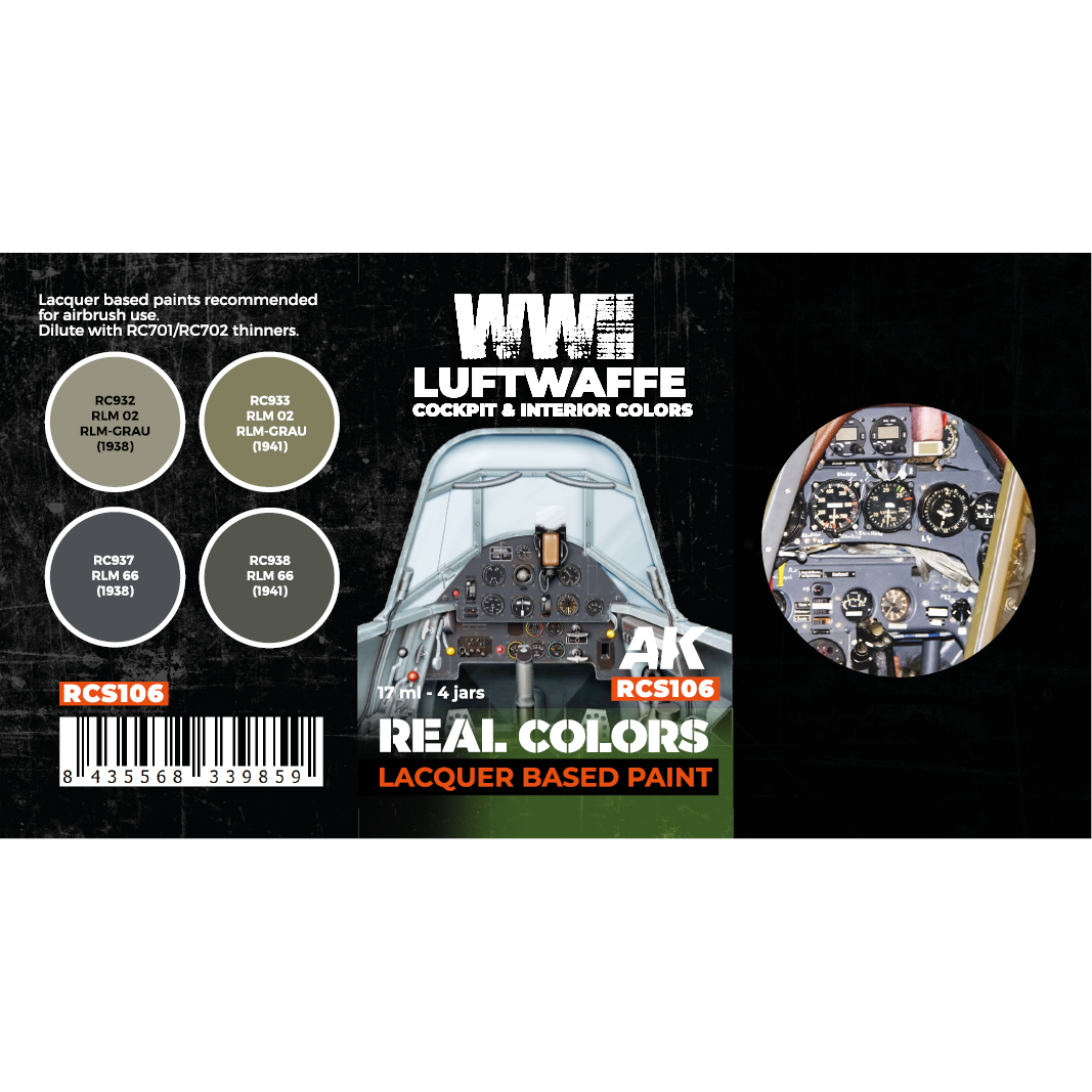 WWII Luftwaffe Cockpit & Interior Colors SET