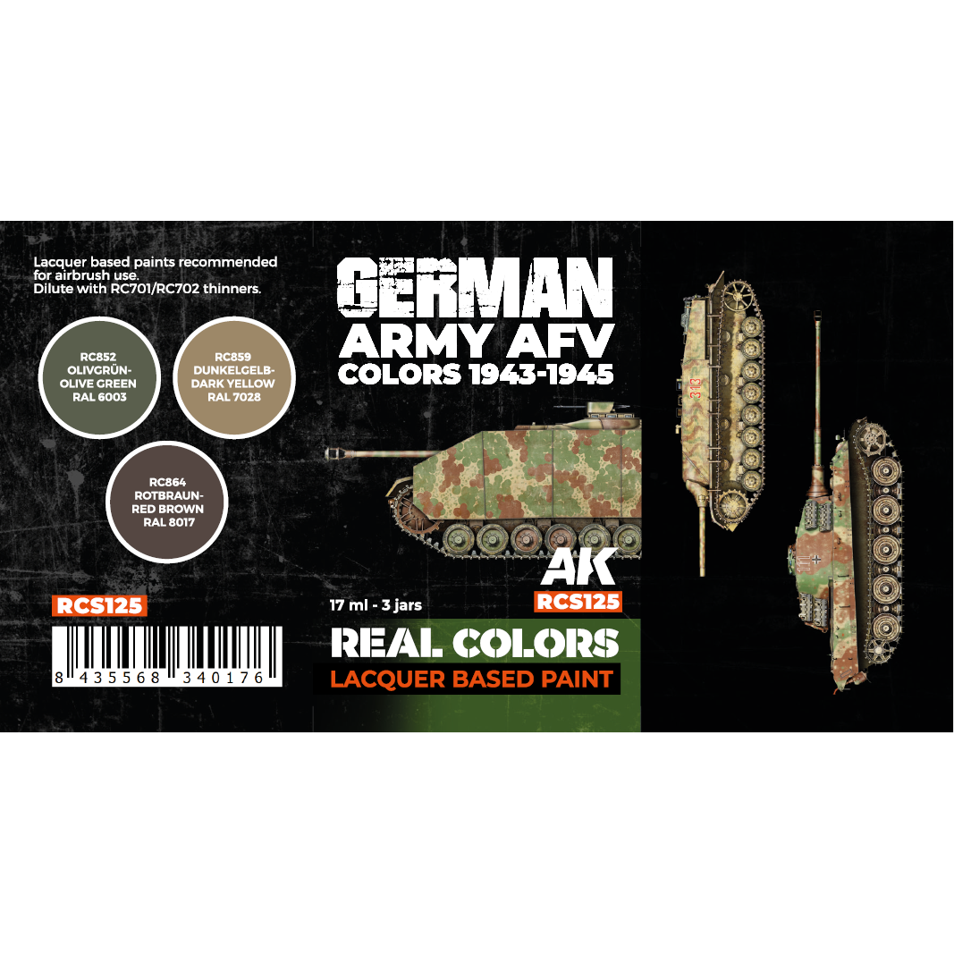 German Army AFV Colors 1943-1945 SET