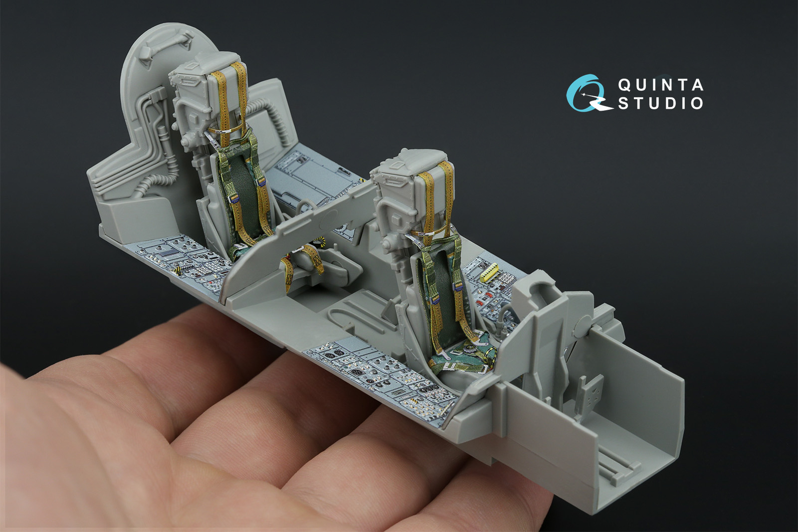 Tornado IDS German 3D-Printed & coloured Interior on decal paper (Italeri) (with 3D-printed resin parts)