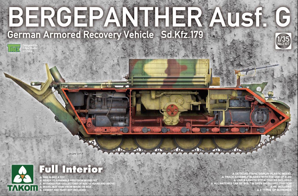 Bergepanther Ausf.G - Sd.Kfz. 179 - Full Interior Kit Bergepanther Ausf.G - Sd.Kfz. 179 - Full Interior Kit