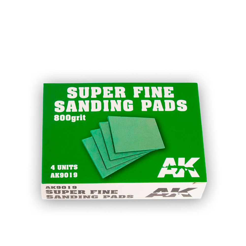 Schleifschwämme 800 Körnung - Super Fine Sanding Pads 800 Grit. 4 Units.