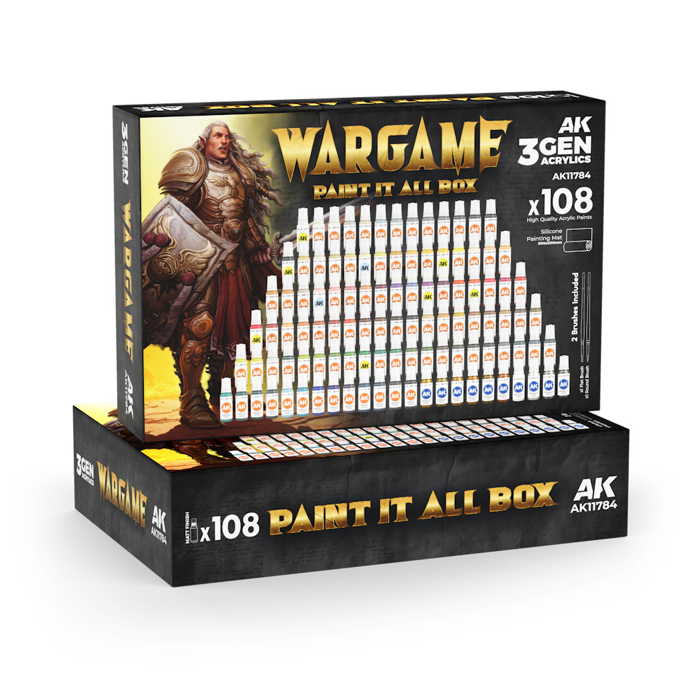 WARGAME PAINT IT ALL BOX x108