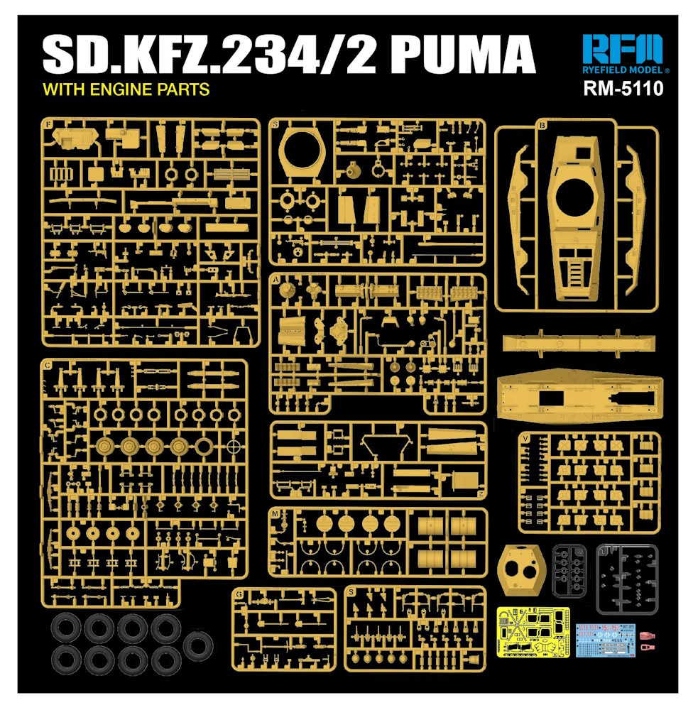 Sd.kfz.234/2 PUMA - with Engine Parts
