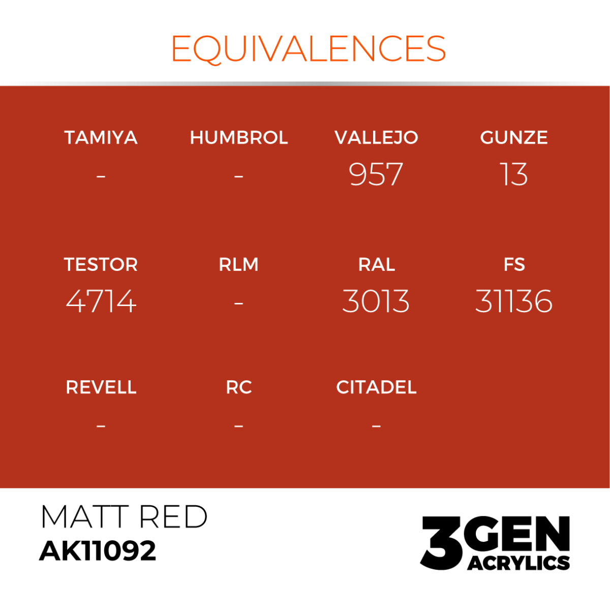 Matt Red - Standard