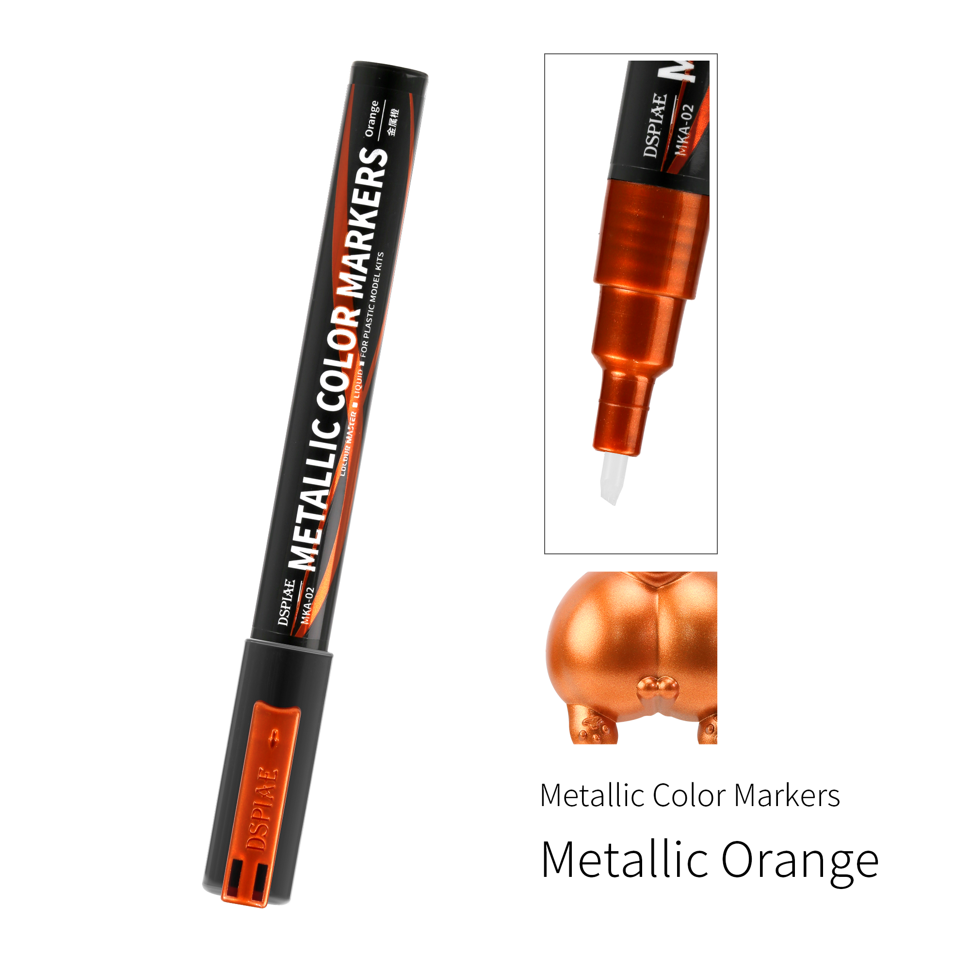 MKA-02 Super Metallic Color Markers - Metallic Orange