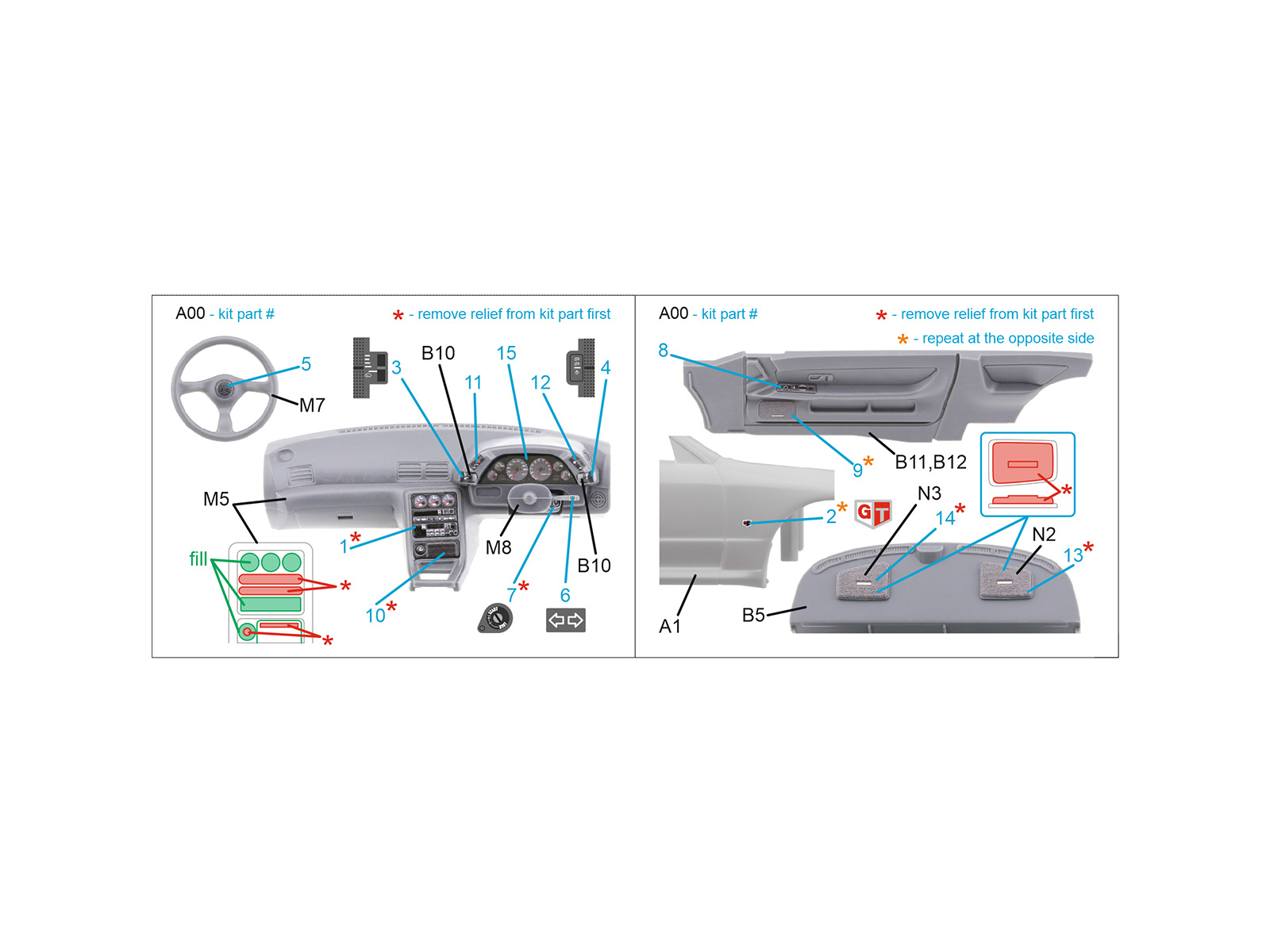 Nissan Skyline GT-R R32 3D-Printed & coloured Interior on decal paper (Hasegawa) Nissan Skyline GT-R R32 3D-Printed & coloured Interior on decal paper (Hasegawa)