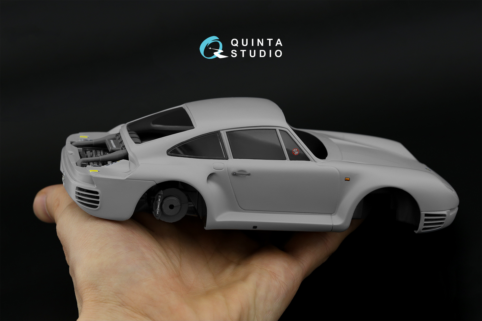 Porsche 959 3D-Printed & coloured Interior on decal paper (Tamiya)