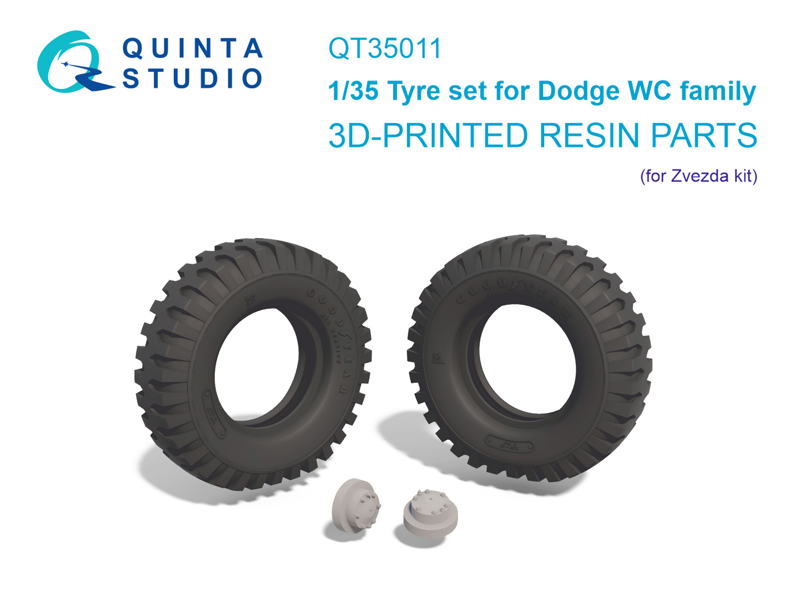 Dodge WC Family tyre set (Zvezda)
