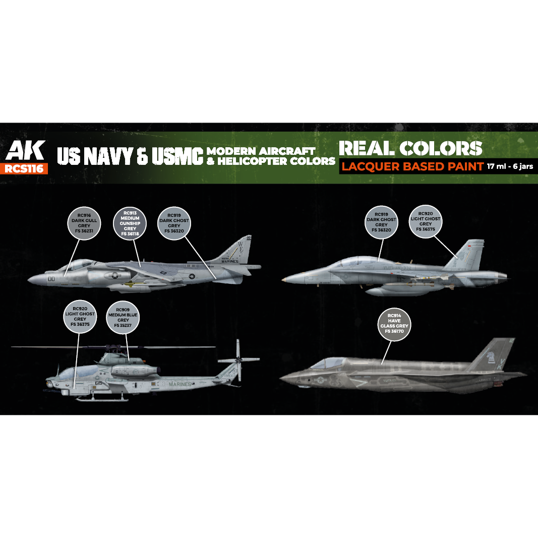 US Navy&USMC Modern Aircraft&Helicopter Colors SET