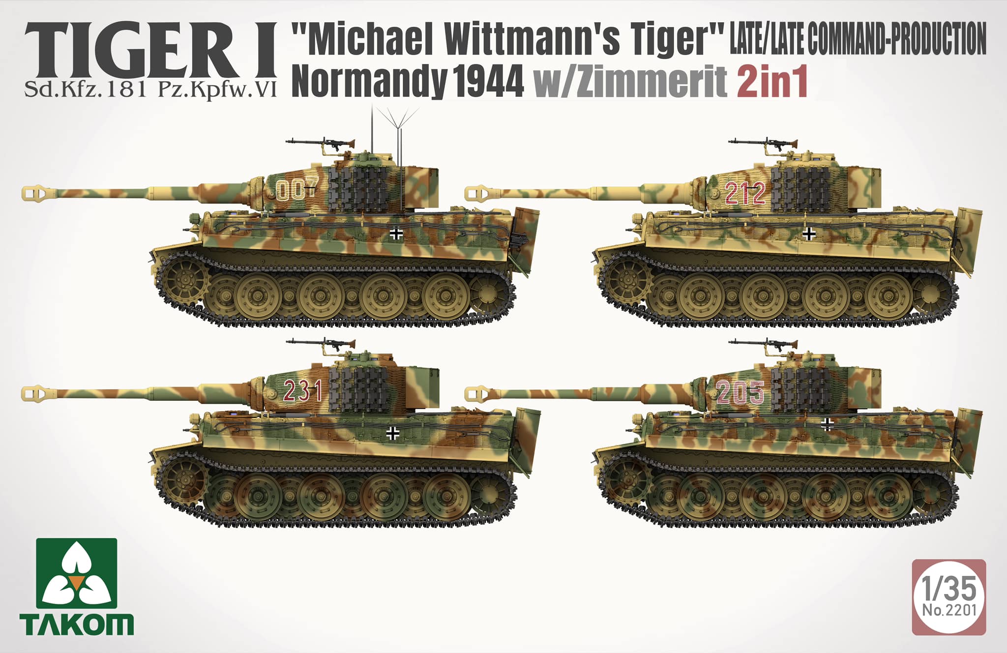 Tiger I "Michael Wittmann's Tiger" - Normandy 1944 - Late-Production w/Zimmerit - 2 in 1