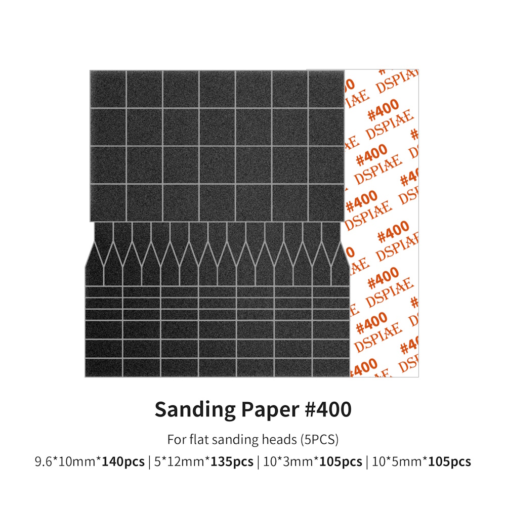 Ersatz Schleifpapier für Hubschleifer #400 (Flach) - Sanding Paper For ES-A #400 (Flat)  - SP-ES04